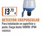 Oferta de Detector Crepuscular por 13,73€ en Obramat