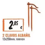 Oferta de 2 Clavos Albañil por 2,85€ en Obramat