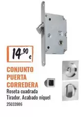 Oferta de Conjunto Puerta Corredera por 14,9€ en Obramat