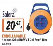 Oferta de Solera - 4 tomas Cable H05V-F 3x1,5mm2 por 20,45€ en Obramat