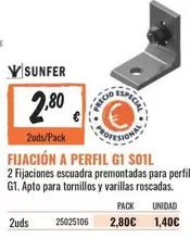 Oferta de Special - Fijación A Perfil G3 S01l por 2,8€ en Obramat