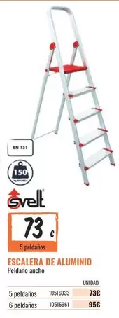 Oferta de Escalera De Aluminio por 73€ en Obramat