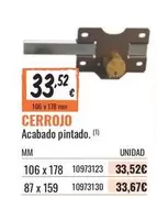 Oferta de Cerrojo por 33,52€ en Obramat