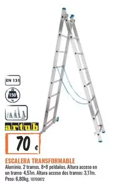 Oferta de Escalera Transformable por 70€ en Obramat