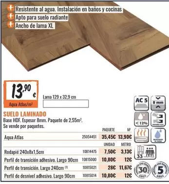 Oferta de Suelo Laminado por 13,9€ en Obramat
