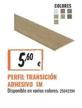 Oferta de Perfil Transicion Adhesivo 1m por 5,6€ en Obramat