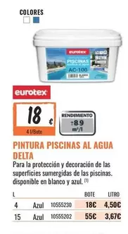 Oferta de Eurotex - Pintura Piscinas Al Agua Delta en Obramat