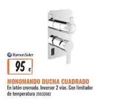 Oferta de Soler - Monomando Ducha Cuadrado por 95€ en Obramat