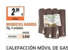 Oferta de Briquetas Madera por 2,99€ en Obramat