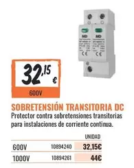 Oferta de Sobretension Transitoria Dc por 32,15€ en Obramat