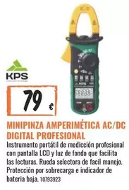 Oferta de Rueda - Minipinza Amperimética Ac/dc Digital Profesional por 79€ en Obramat
