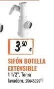 Oferta de Sifón Botella Extensible por 3,5€ en Obramat