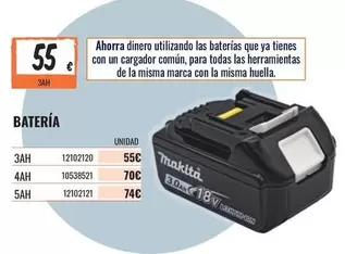 Oferta de Makita - Bateria por 55€ en Obramat