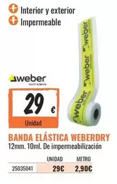 Oferta de Weber - Banda Elástica por 29€ en Obramat