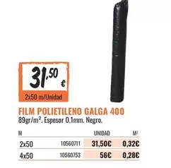 Oferta de Film Polietileno Galga por 31,5€ en Obramat