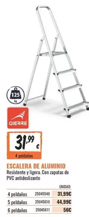 Oferta de PVC - Escalera De Aluminio por 31,99€ en Obramat
