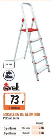 Oferta de Escalera De Aluminio por 73€ en Obramat