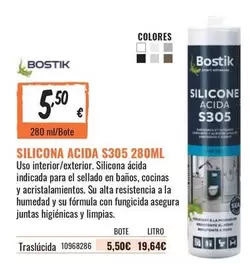 Oferta de Bostik - Silicona por 5,5€ en Obramat