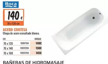 Oferta de Roca - Chapa De Acero Esmaltado Blanco por 140€ en Obramat