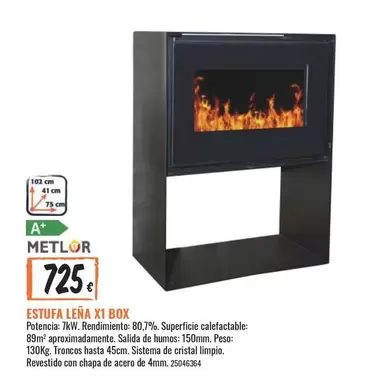 Oferta de Sistema - Estufa Leña X3 Box por 725€ en Obramat