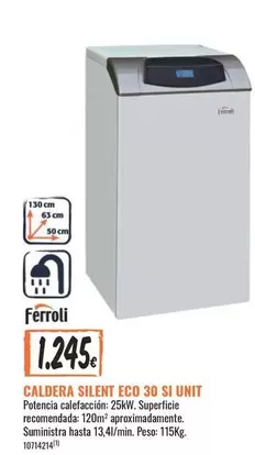 Oferta de Ferroli - Caldera Silent Eco 30 Si Unit por 1245€ en Obramat
