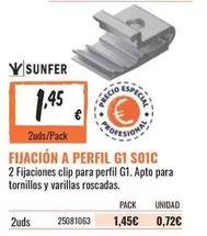 Oferta de Fijacion A Perfil por 1,45€ en Obramat