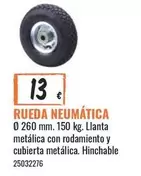 Oferta de Rueda - Rueda Neumatica por 13€ en Obramat