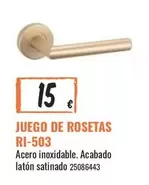 Oferta de Juego De Rosetas Ri-503 por 15€ en Obramat