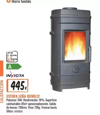 Oferta de Invicta - Estufa Leña Remilly por 445€ en Obramat