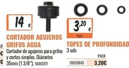 Oferta de Cortador Agujeros Grifos Agua por 14€ en Obramat