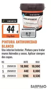 Oferta de Blanco - Pintura Antihumedad por 10,9€ en Obramat