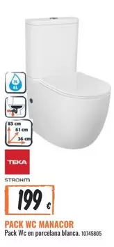 Oferta de Teka - Pack Wc Manacor por 199€ en Obramat