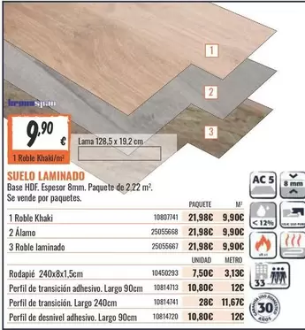 Oferta de Suelo Laminado por 9,9€ en Obramat