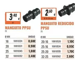 Oferta de Manguito Reducido por 0,6€ en Obramat