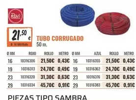 Oferta de Tubo Corrugado por 21,5€ en Obramat