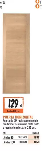 Oferta de Puerta Horizóntal por 129€ en Obramat