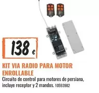 Oferta de Control - Kit Via Radio Para Motor Enrollable por 138€ en Obramat