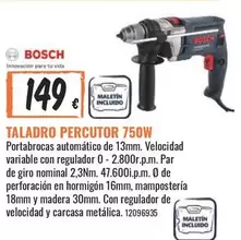 Oferta de Bosch - Percutor por 149€ en Obramat