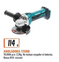 Oferta de Makita - Amoladora por 114€ en Obramat