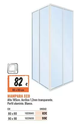 Oferta de Mampara Eco por 82€ en Obramat