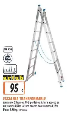 Oferta de Escalera Transformable por 95€ en Obramat