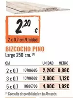 Oferta de Bizcocho Pino por 2,2€ en Obramat