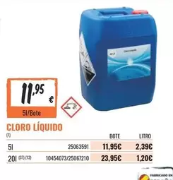 Oferta de 51 - Cloro Líquido por 11,95€ en Obramat