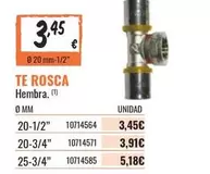 Oferta de Te Rosca por 3,45€ en Obramat