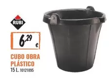 Oferta de Rubi - Cubo Obra Plastico por 6,29€ en Obramat