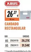 Oferta de Candado Rectangular por 26,27€ en Obramat