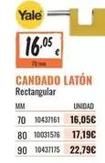 Oferta de Candado Latón por 16,05€ en Obramat