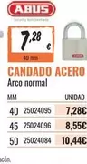 Oferta de Candado Acero por 7,28€ en Obramat