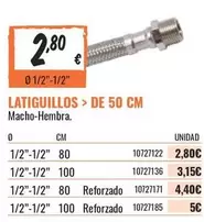 Oferta de Latiguillos por 2,8€ en Obramat