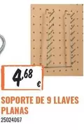 Oferta de Soporte De 9 Llaves Planas por 4,68€ en Obramat
